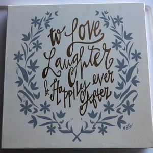 Happily ever after wall decor